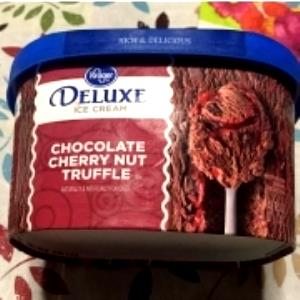 1/2 cup Deluxe Chocolate Cherry Nut Truffle Ice Cream