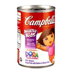 1/2 Cup Dora The Explorer Kidshapes Soup, Condensed