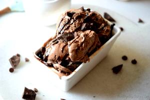 1/2 cup Double Chocolate Fudge Brownie Ice Cream