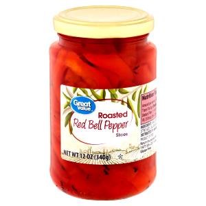 1/2 cup drained (130 g) Roasted Red Bell Pepper Slices