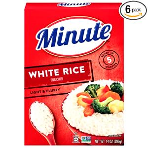 1/2 cup dry (3/4 cup prepared) (44 g) Long Grain Instant White Rice