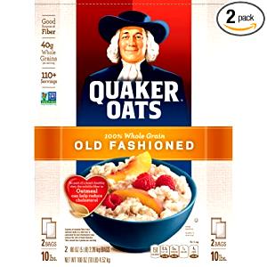 1/2 cup dry (40 g) Old Fashioned Oats Whole Grain Cereal
