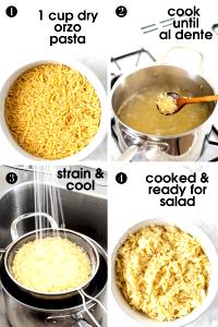 1/2 cup dry (85 g) Orzo