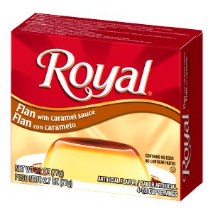 1/2 cup dry mix (19 g) Flan with Caramel Sauce