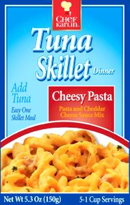 1/2 cup dry mix prepared (40 g) Tuna Cheesy Pasta Skillet Meal