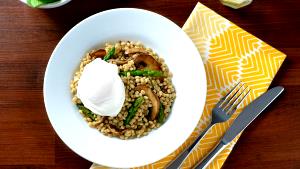 1/2 Cup Egg Barley Mushroom Medley