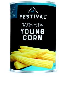 1/2 cup Fancy Whole Baby Corn (Small)