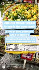 1/2 cup frozen (85 g) Soycutash