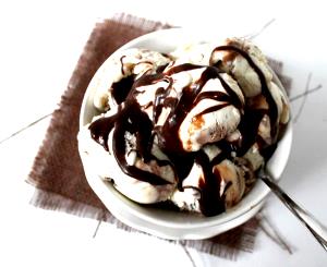 1/2 Cup Frozen Yogurt, Chocolate Vanilla Swirl