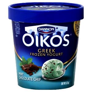 1/2 Cup Frozen Yogurt, Minty Chocolate Chip, Lowfat