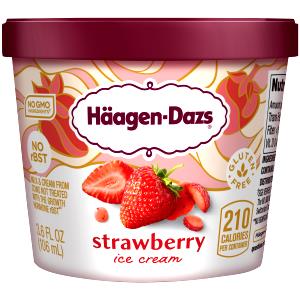 1/2 cup Grand Ice Cream - Real Strawberry