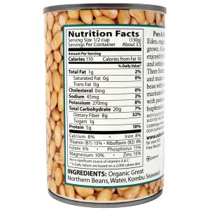 1/2 Cup Great Northern Bean, No Added Salt