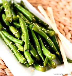 1/2 Cup Green Beans With Sesame Seeds