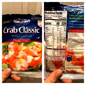 1/2 cup Imitation Crab Meat