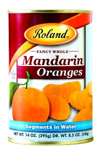 1/2 Cup Mandarin Orange İn Water, Fancy Whole Segments
