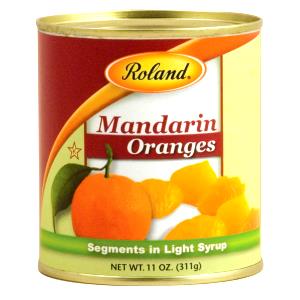 1/2 Cup Mandarin Orange Segments İn Light Syrup, Consul
