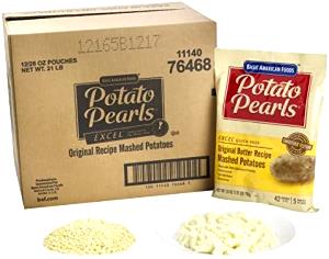 1/2 Cup Mashed Potatoes, Excel Potato Pearls, Original