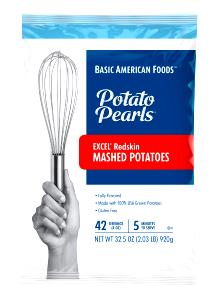 1/2 Cup Mashed Potatoes, Excel Potato Pearls, Red Skin