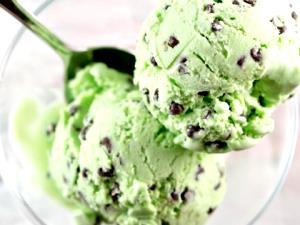 1/2 cup Mint Chocolate Chip Ice Cream