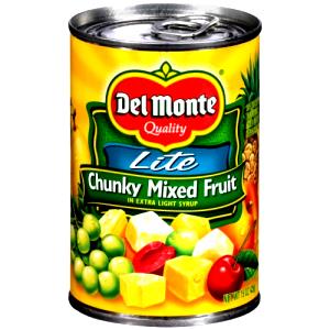 1/2 Cup Mixed Fruit, Chunky In Extra Light Syrup