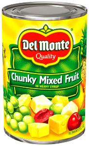 1/2 Cup Mixed Fruit, Chunky In Heavy Syrup