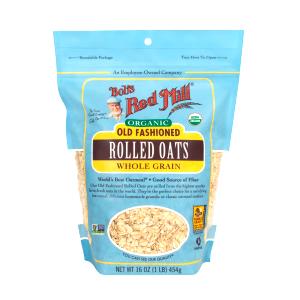1/2 Cup Oatmeal, Organic Regular Rolled Oats