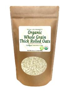 1/2 Cup Oatmeal, Organic Thick Rolled Oats