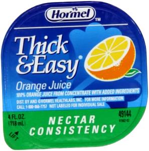 1/2 Cup Orange Juice, Thickened