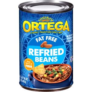 1/2 Cup Ortega Refried Beans Fat Free
