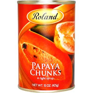 1/2 Cup Papaya Chunks İn Light Syrup