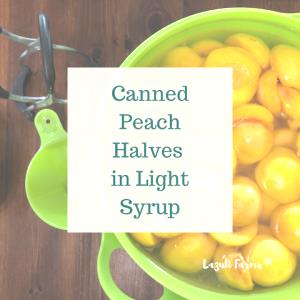 1/2 Cup Peach Halves, Canned In Light Syrup