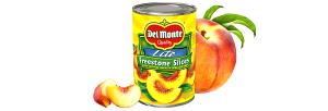 1/2 Cup Peach Slices, Yellow Freestone, In Extra Light Syrup
