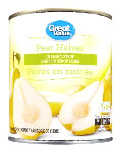 1/2 cup Pear Halves in Light Syrup