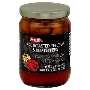 1/2 Cup Peppers, Red & Yellow, Fire Roasted