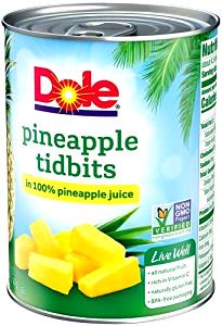 1/2 Cup Pineapple, Tidbits In Its Own Juice