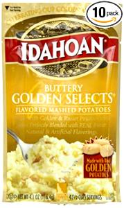 1/2 cup prepared Idahoan Yukon Gold Buttery Flavored Mashed Potatoes