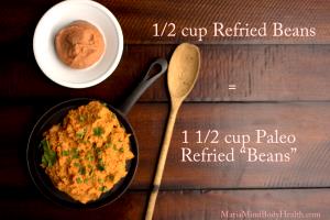 1/2 cup Red Refried Beans