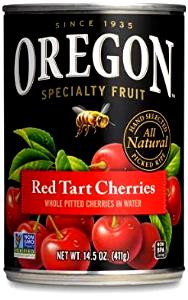 1/2 Cup Red Tart Pitted Cherries İn Water