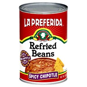1/2 cup Refried Beans with Spicy Chipotle