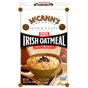 1/2 Cup Irish Oatmel, Instant, Mccann
