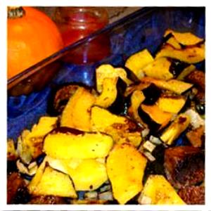 1/2 Cup Roasted Acorn Squash With Pumpkin Seed Oil