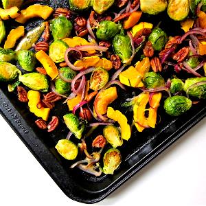 1/2 Cup Roasted Brussels Sprouts & Delicata Squash