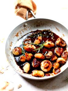 1/2 Cup Roasted Mushrooms & Balsamic Chippolini Onions