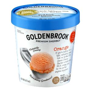 1/2 Cup Sherbet, Orange Cream