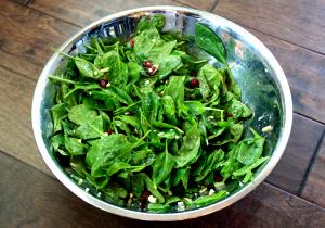 1/2 cup Spinach Salad