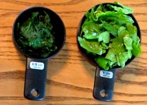 1/2 Cup Spinach