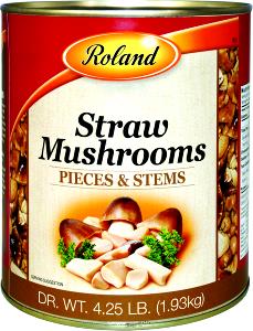 1/2 Cup Straw Mushroom, Pieces & Stems