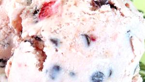 1/2 cup Strawberry Chip Ice Cream