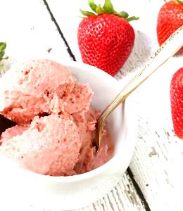 1/2 Cup Strawberry Tart Frozen Yogurt