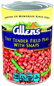 1/2 cup Tiny Tender Field Peas with Snaps